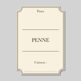 Étiquette Penne
