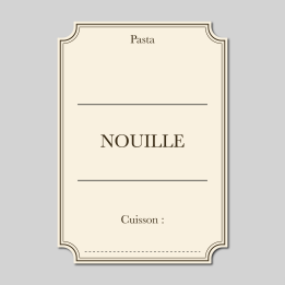 Étiquette Nouille