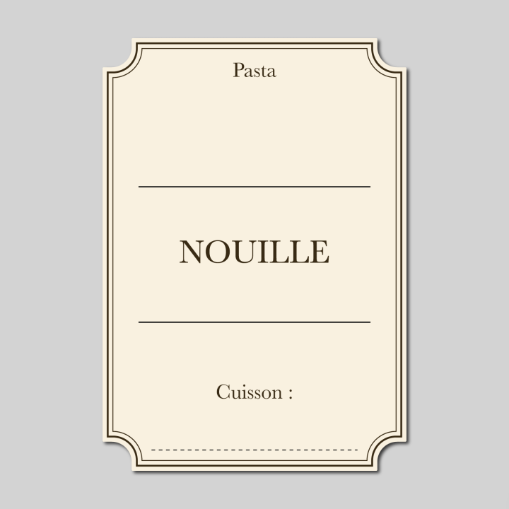 Étiquette Nouille