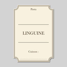 Étiquette Linguine