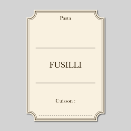Étiquette Fusilli