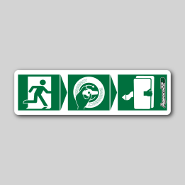 Sticker Ouverture de secours type "Vanhool"