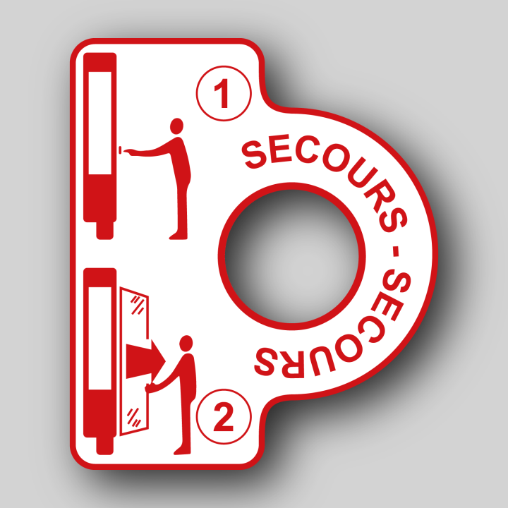 Sticker Ouverture de secours type "Iveco"