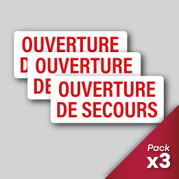 Stickers Ouverture de secours