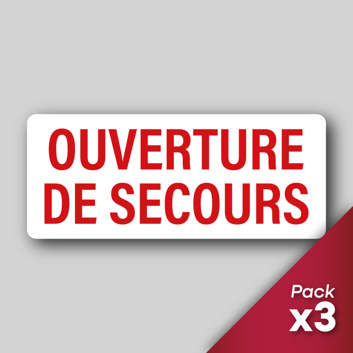 Stickers Ouverture de secours