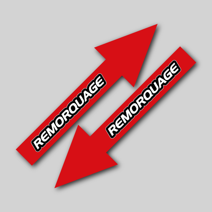 2 Flèches de remorquage 10cm