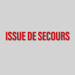 Lettrage Issue de secours
