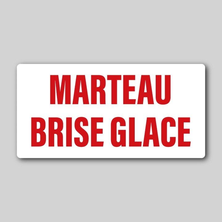 2x Stickers Marteau Brise Glace