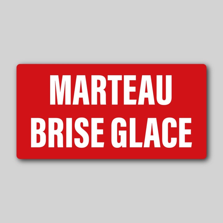 2x Stickers Marteau Brise Glace