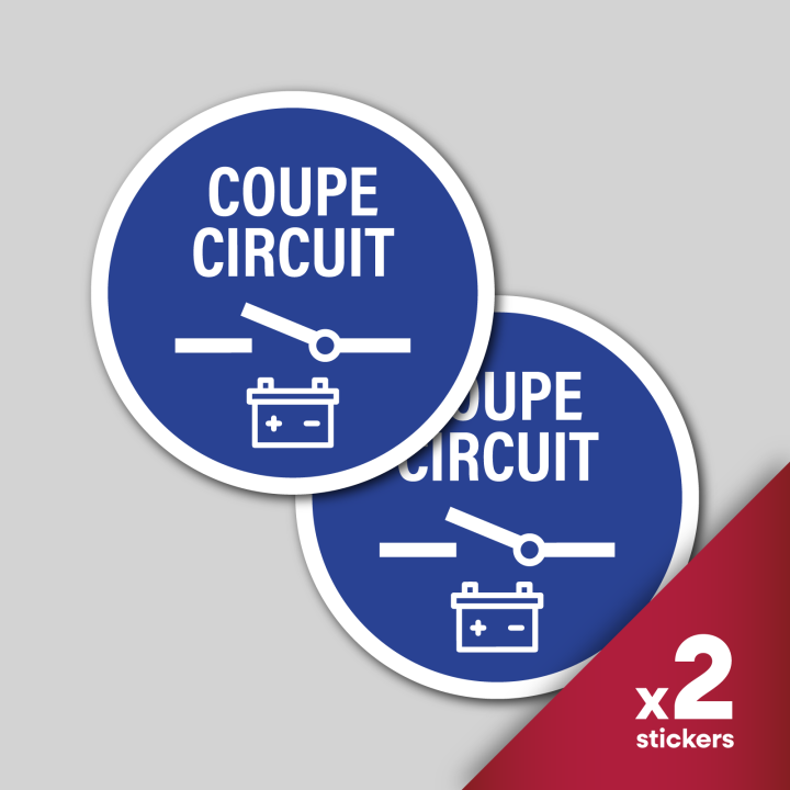 2x Stickers Coupe Circuit