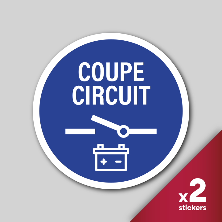 2x Stickers Coupe Circuit