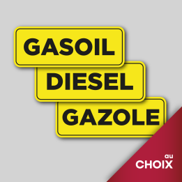 2x Stickers carburant