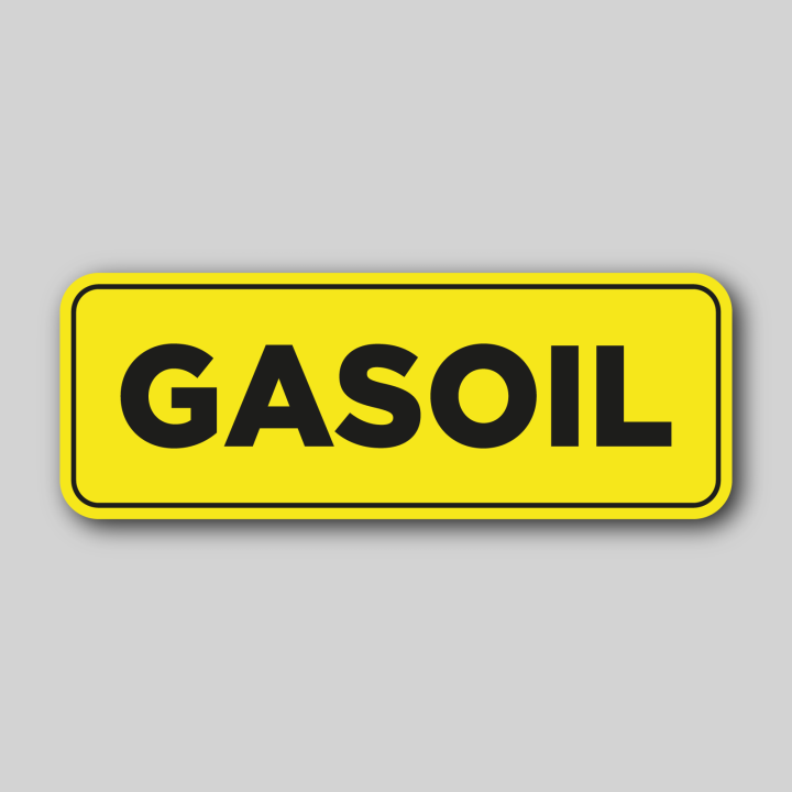 2x Stickers carburant