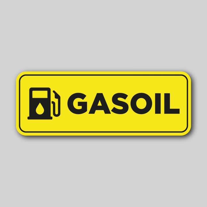 2x Stickers carburant