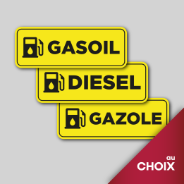 2x Stickers carburant