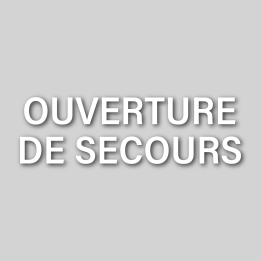 Lettrage Ouverture de Secours