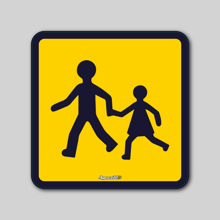 Sticker Transport d'Enfants