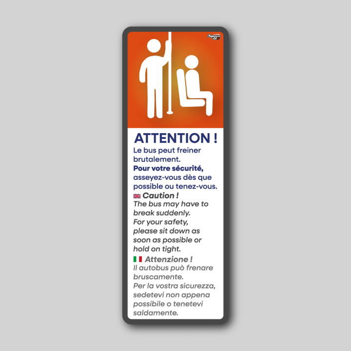 Sticker "Tenez-vous"