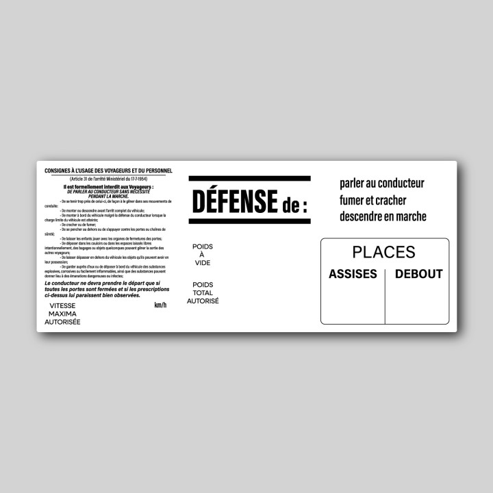 Sticker Consignes à bord v2
