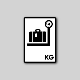 Sticker Poids des bagages