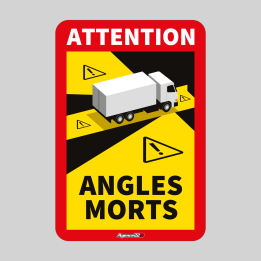 DESTOCKAGE Sticker Angles Morts "Camion"