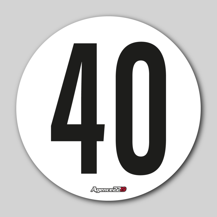 Disque de vitesse 40km/h