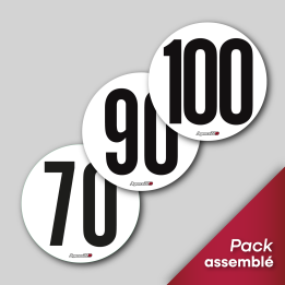 Pack Disque de vitesse 70 + 90 + 100km/h